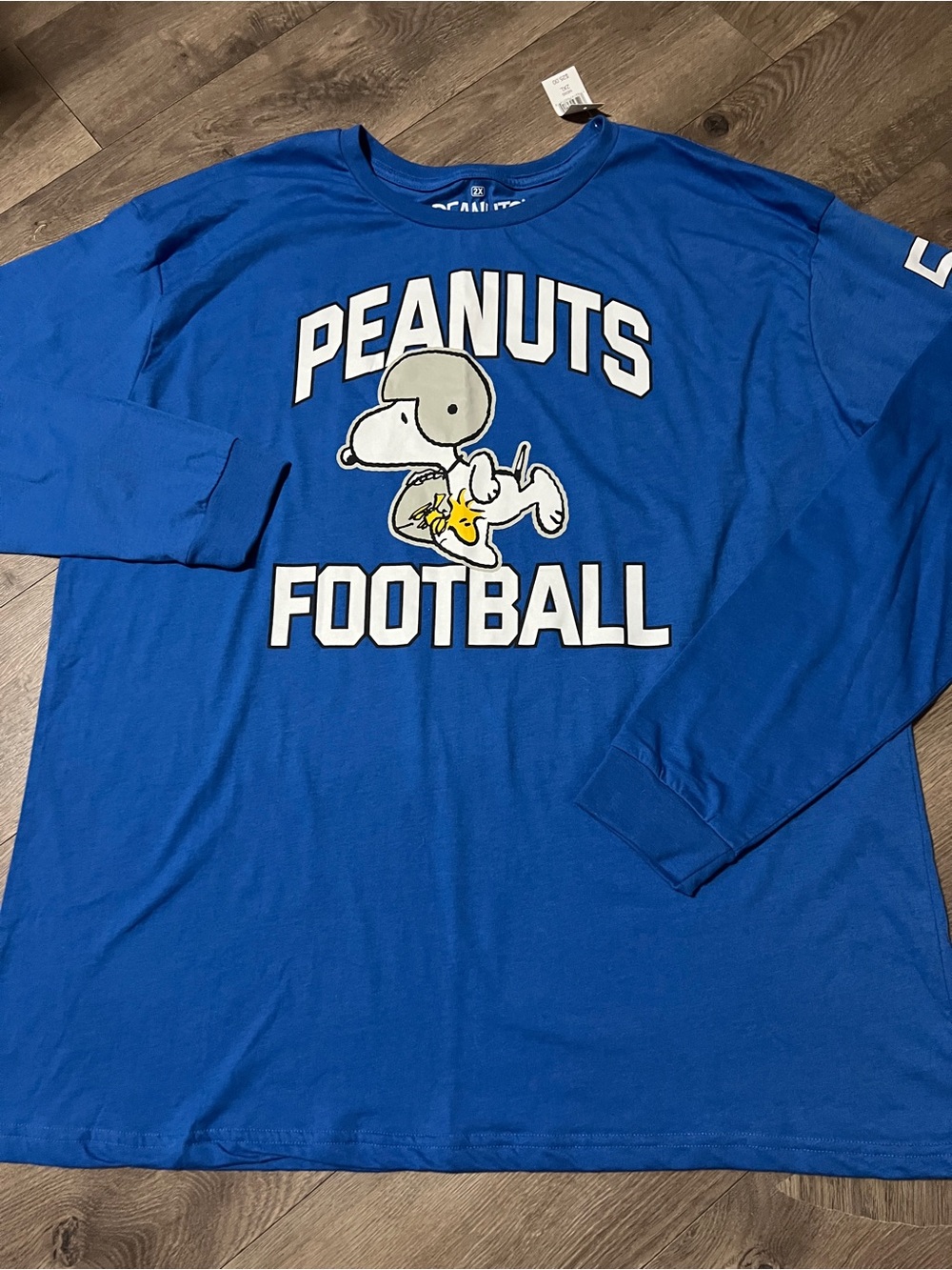 Peanuts Football Long Sleeve Shirt Size 2XL New